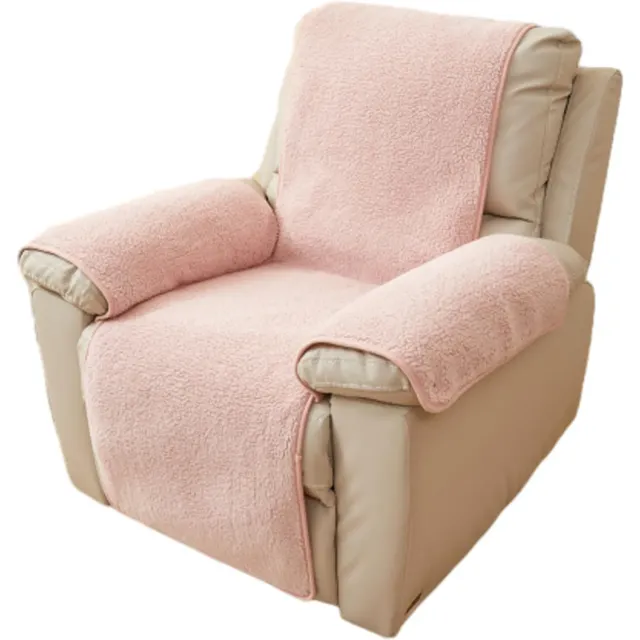 HonunGron Sherpa Sesselschoner 56x207cm Rosa rutschfest