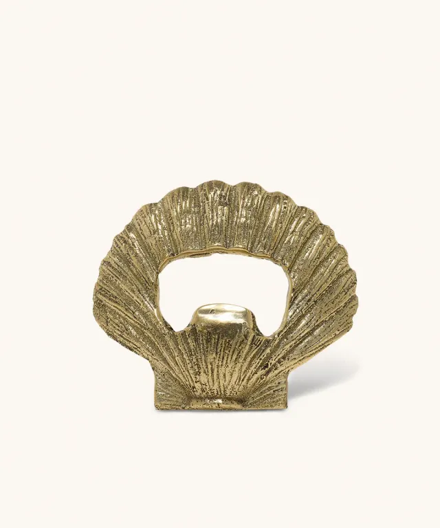 Doing Goods Scarlett Muschel Flaschenöffner Gold Geschenkbox