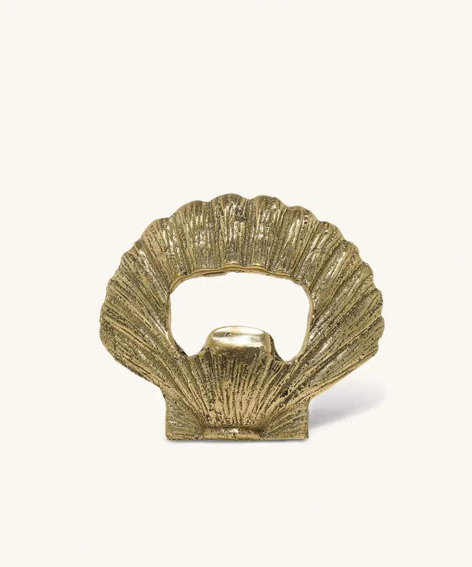 Doing Goods Scarlett Muschel Flaschenöffner Gold Geschenkbox