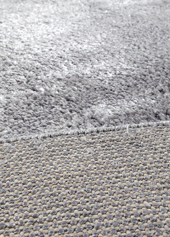 Amini Nuvola Teppich Grau 300x200 Bananenseide