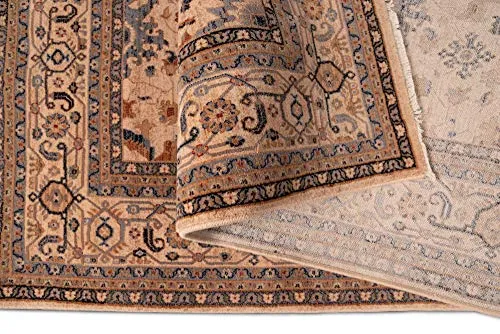 THEKO Saharna Teppich 80x150 cm Braun Schurwolle
