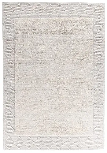 THEKO Bergen Wollteppich Natur 70x140 cm Schurwolle