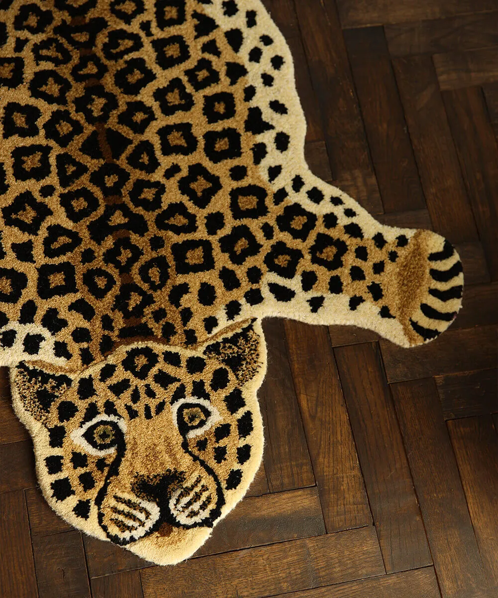 Doing Goods Loony Leopard Teppich Large Wolle