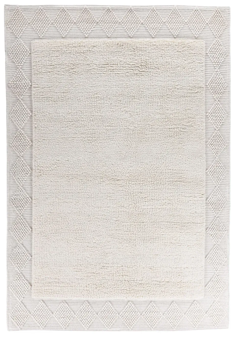 THEKO Bergen Wollteppich Natur 70x140 cm Schurwolle