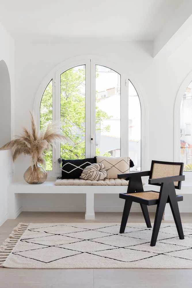 Lorena Canals Oasis Strickkissen Schwarz 30x48 Baumwolle