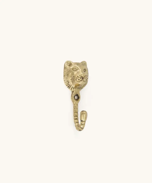 Doing Goods Sunshine Tiger Wandhaken Messing Tiger