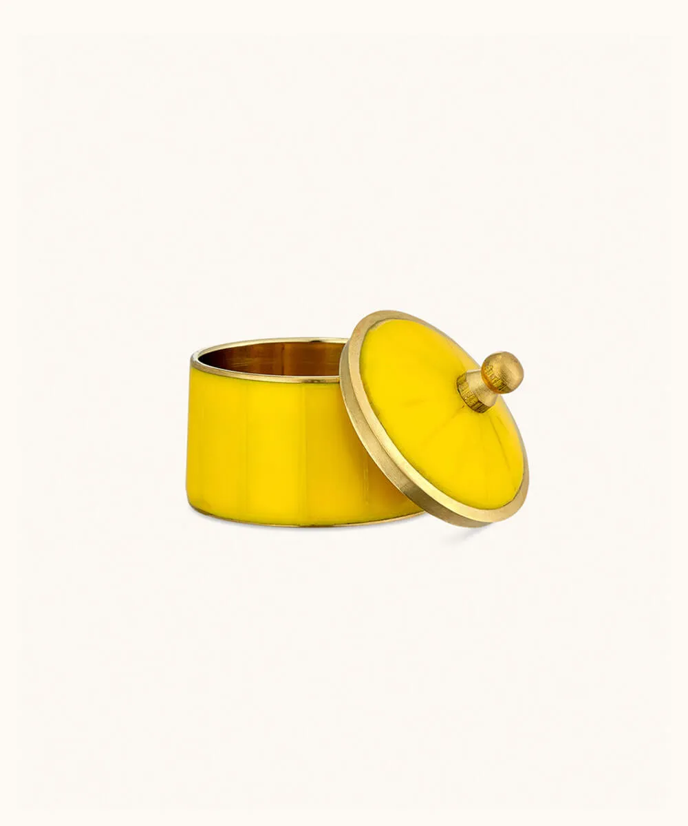 Doing Goods Bailey Cirque Petite Schmuckdose gelb 5 cm