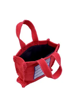 Lorena Canals Red Cell Stofftasche rot Baumwolle