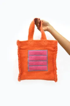 Lorena Canals Orange Cell Stofftasche Baumwolle orange