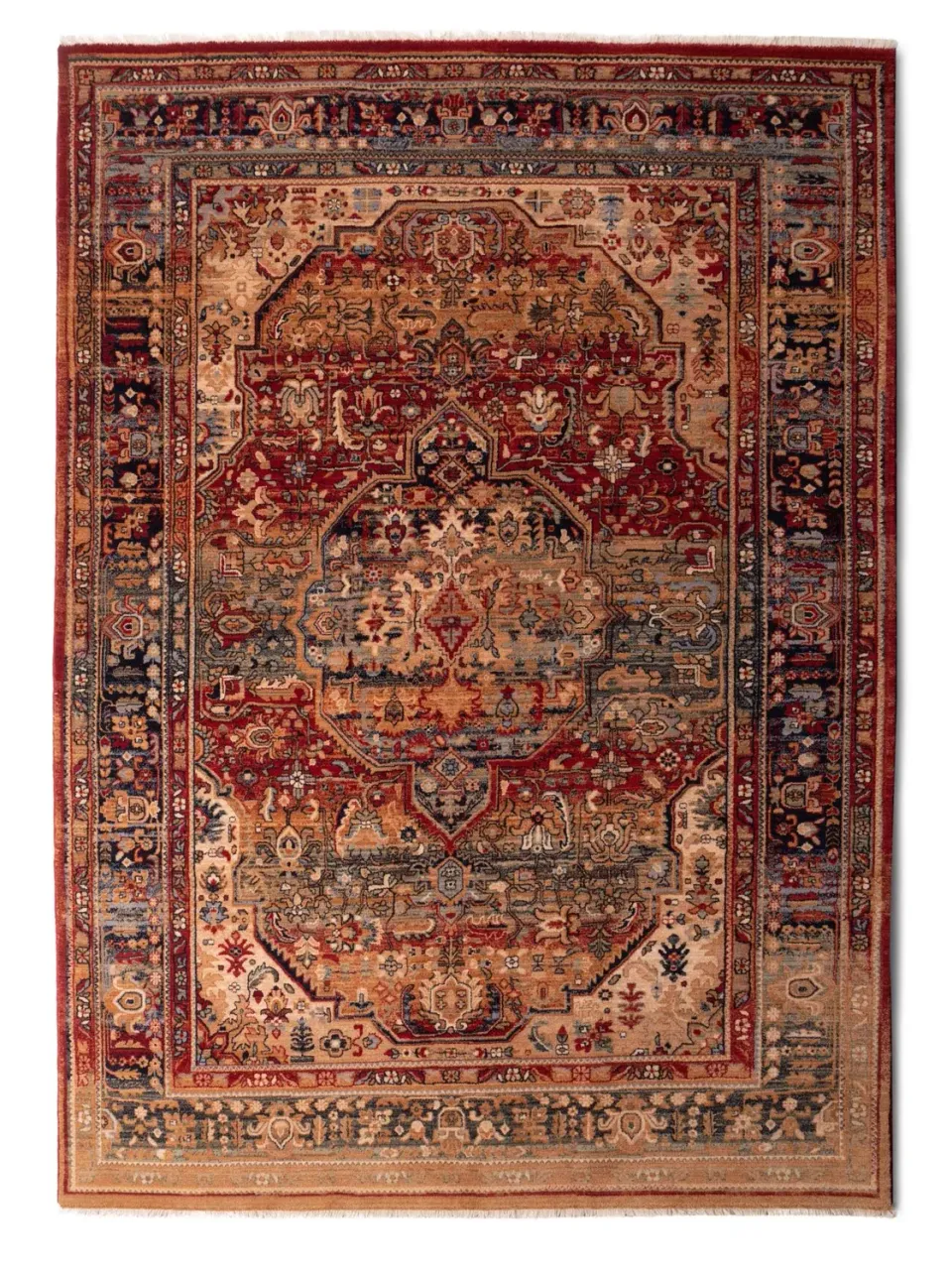 THEKO Saharna Wollteppich Rot 60x90 cm Schurwolle