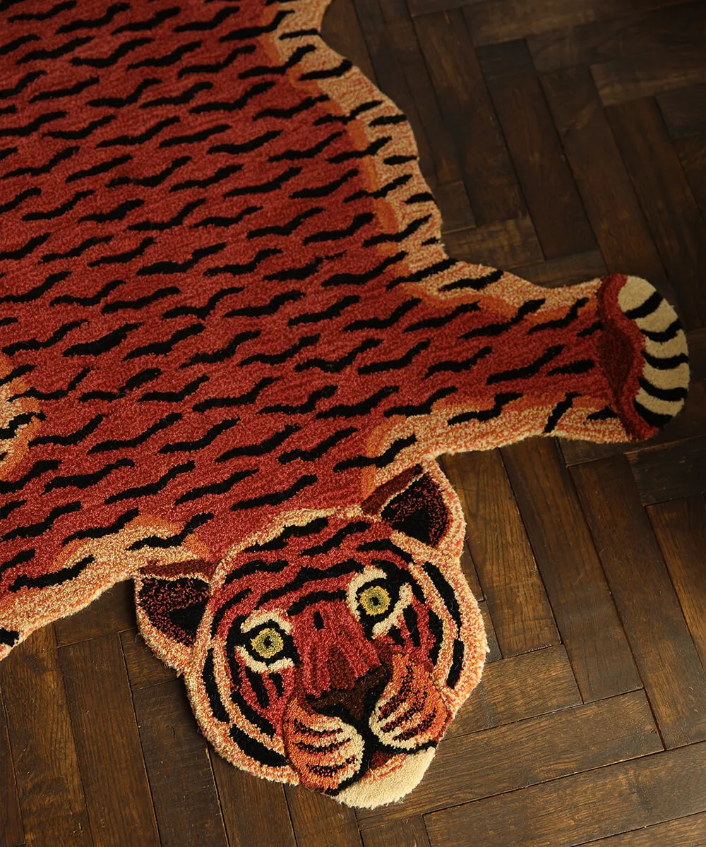 Doing Goods Tula Teppich Tiger Sage Large Wolle