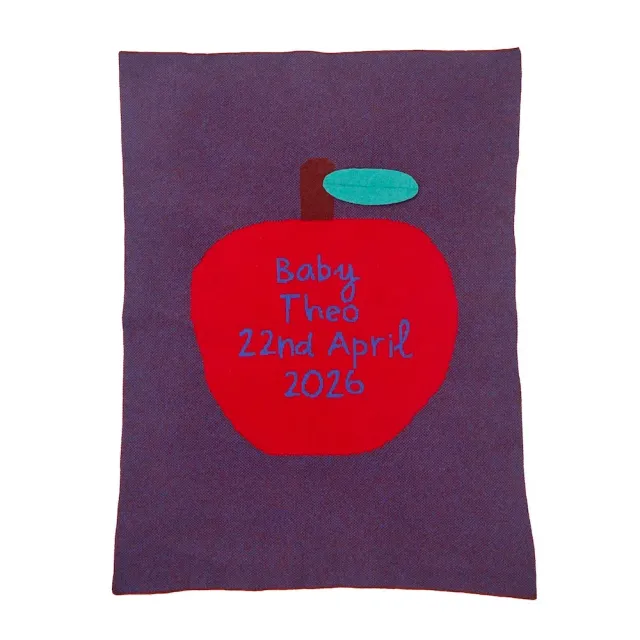 Donna Wilson Bespoke Apple Babydecke Lambswool 71x75