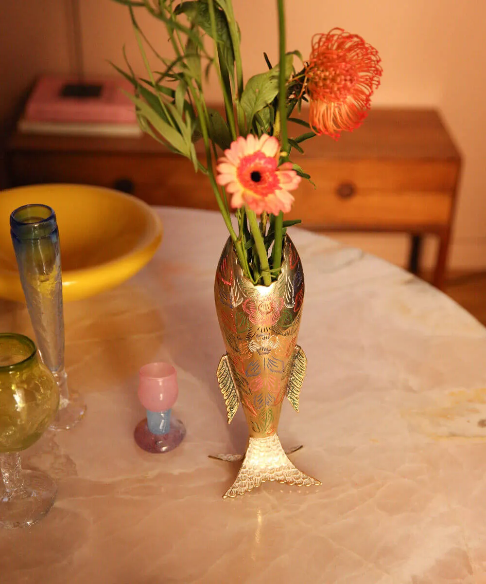 Doing Goods Miracle Fisch Vase Blumenvase handgemacht
