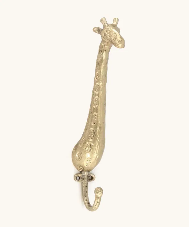 Doing Goods Gloria Giraffe Wandhaken Messing Giraffe