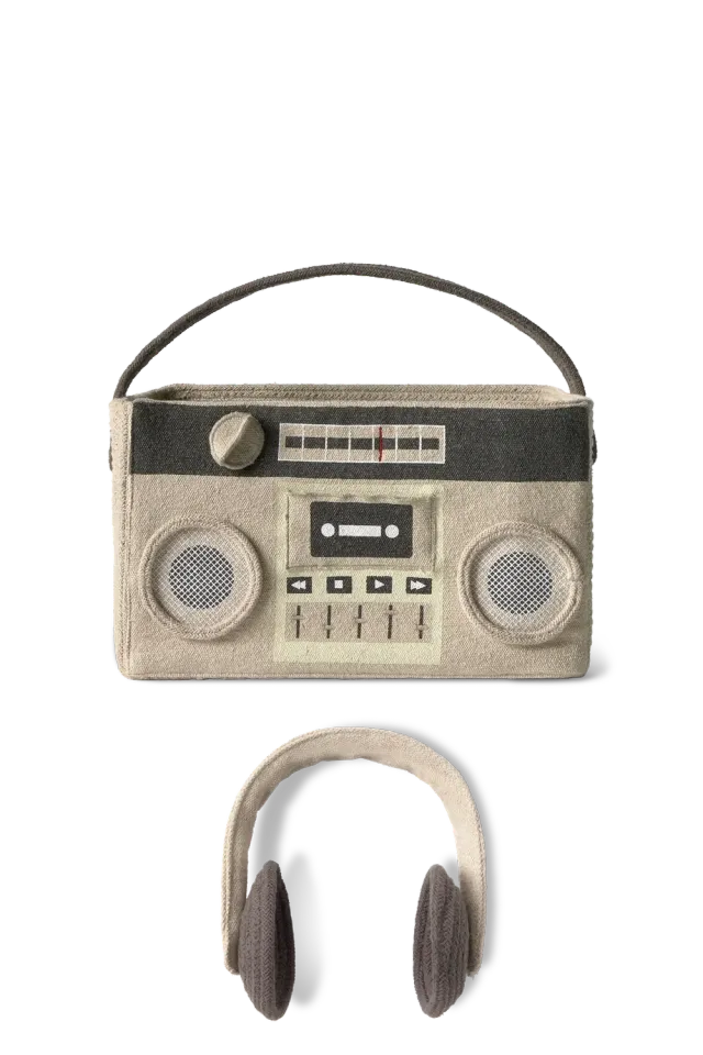 Lorena Canals Boombox Korb 35x20x21 cm waschbar