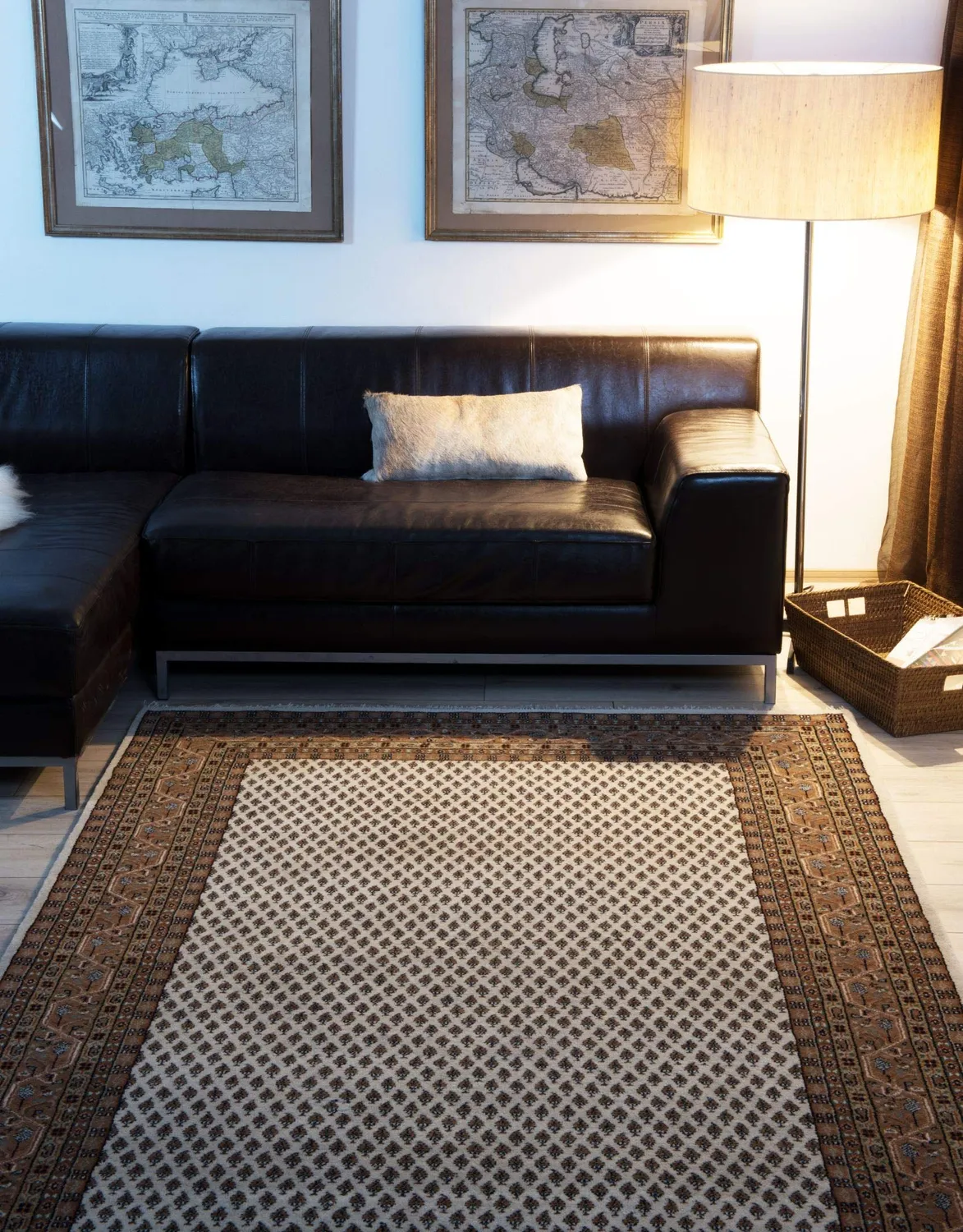 THEKO Chandi MIR Orientteppich 60x90cm beige Schurwolle