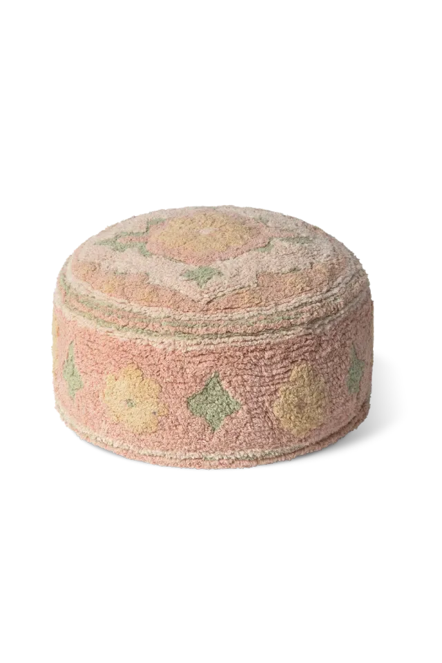 Lorena Canals Persian Pink Pouf 45x20 cm Baumwolle Sitzpouf