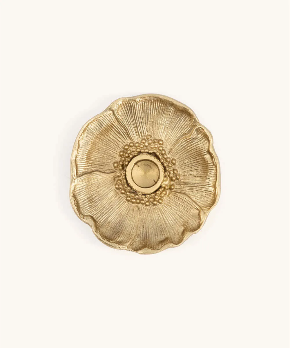 Doing Goods Mia Poppy Kerzenhalter Messing floral