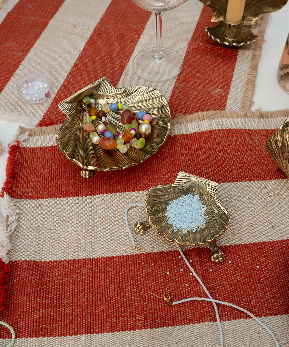 Doing Goods Scarlett Coquillage Schmuckschale Klein Messing
