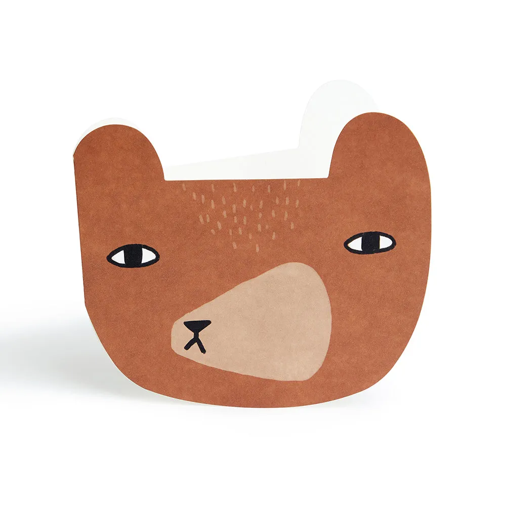 Donna Wilson Bear Grußkarte Bär Cut-Out 15x12