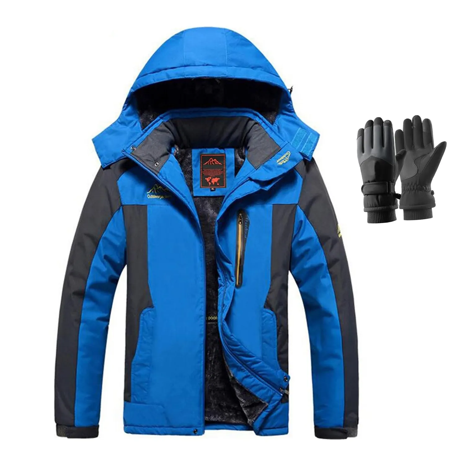 HonunGron Skijacke Herren 6XL Gefüttert Winter