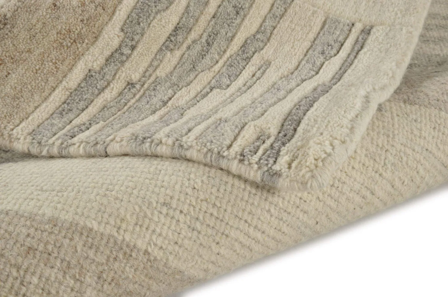 THEKO Nakarta Teppich 60x90 Natur Schurwolle