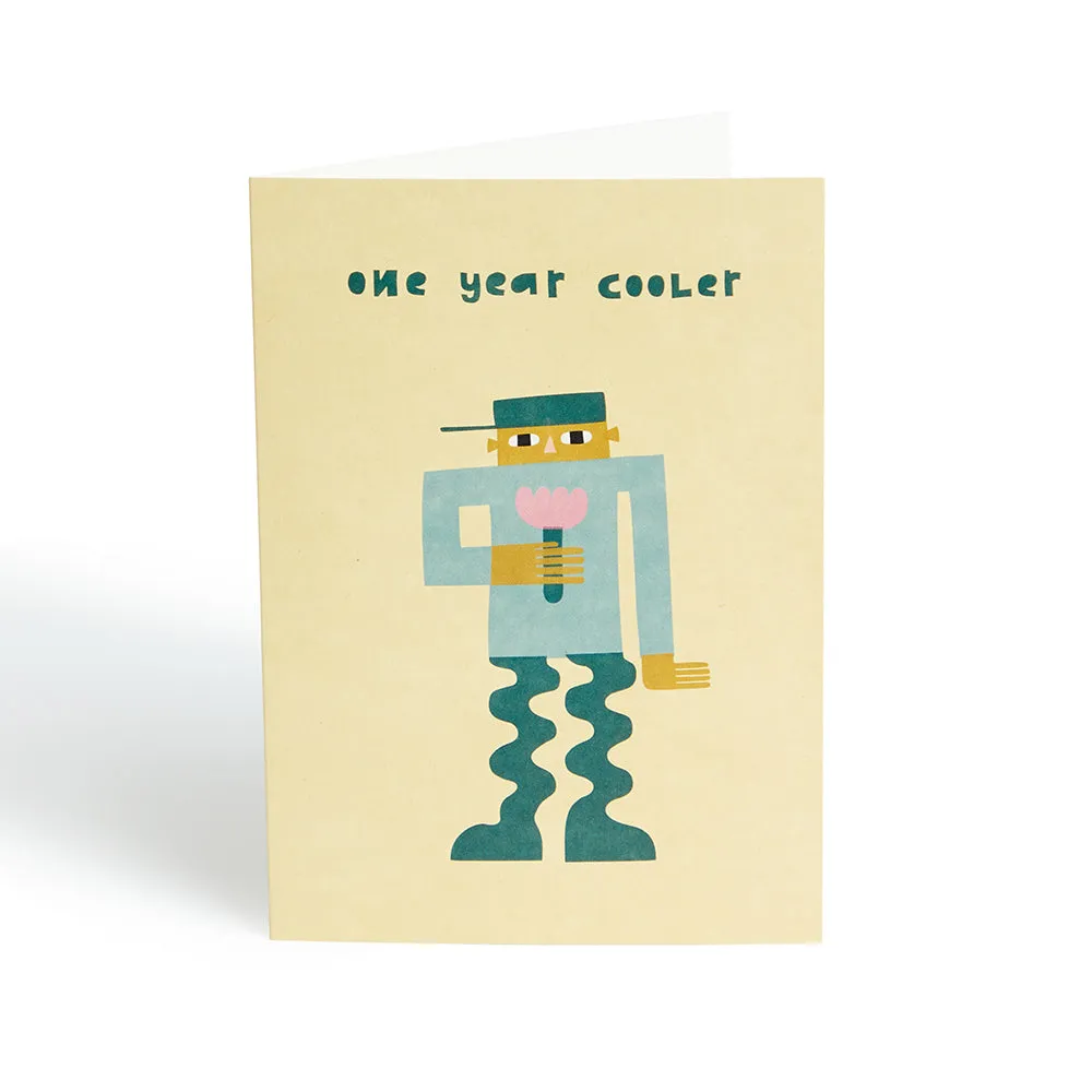 Donna Wilson One Year Cooler Geburtstagskarte blanko