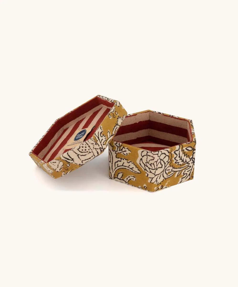 Doing Goods Botanical Hexagon Aufbewahrungsboxen Set