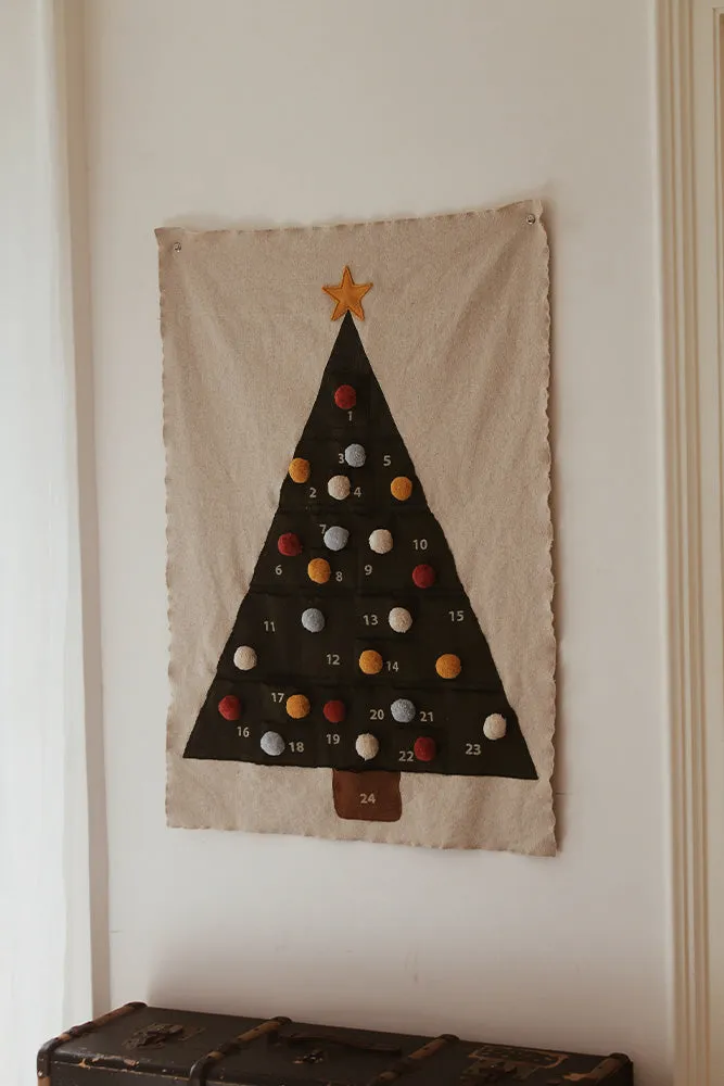 Lorena Canals Christmas Calendar Wandbehang 70x100 Baumwolle