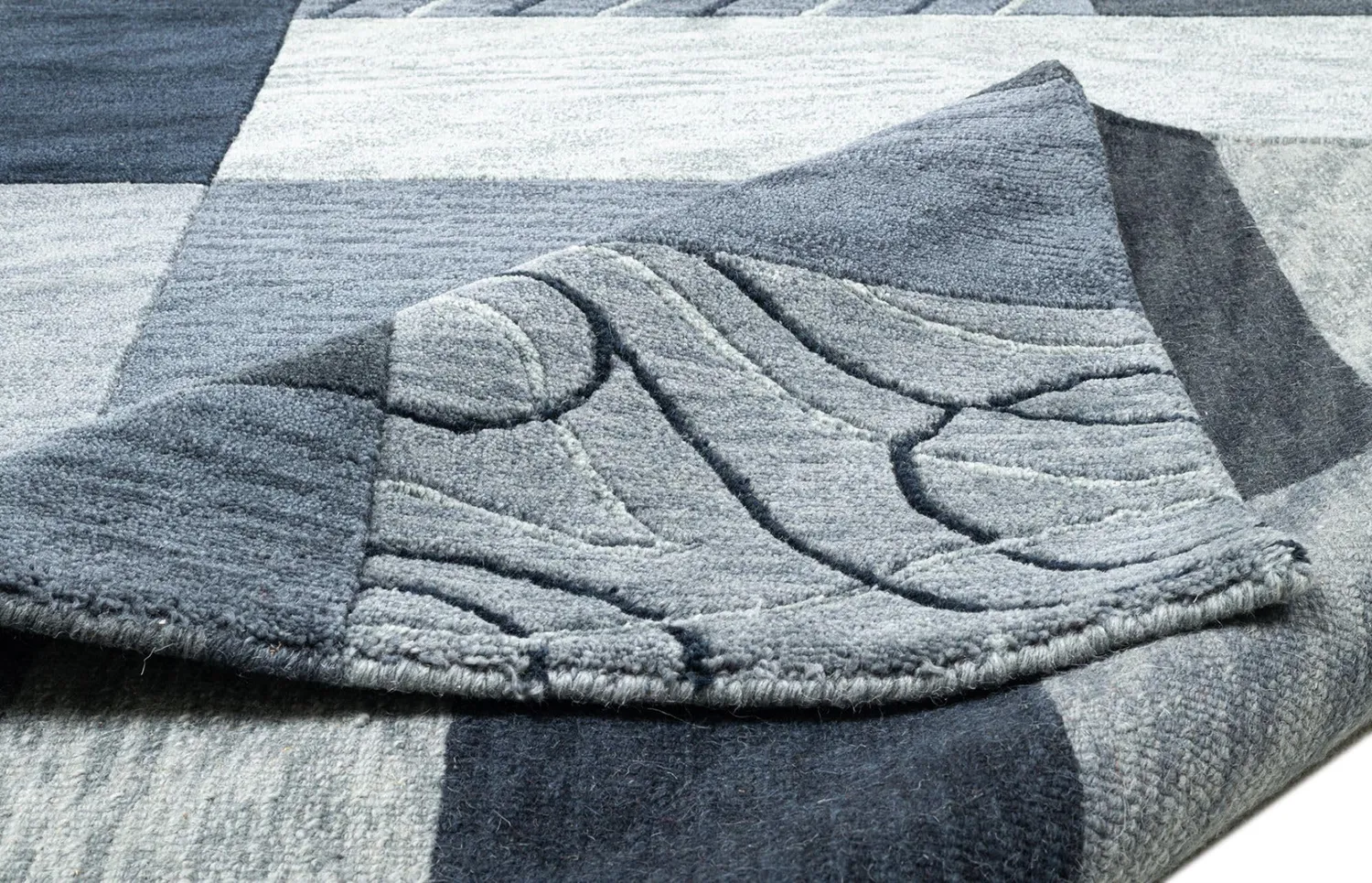 THEKO Domas Teppich Braun 100% Schurwolle