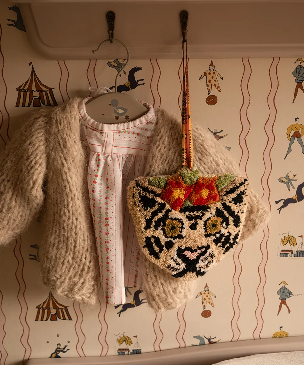 Doing Goods Floral Tigre Blanc Dekoanhänger Weiß Tiger