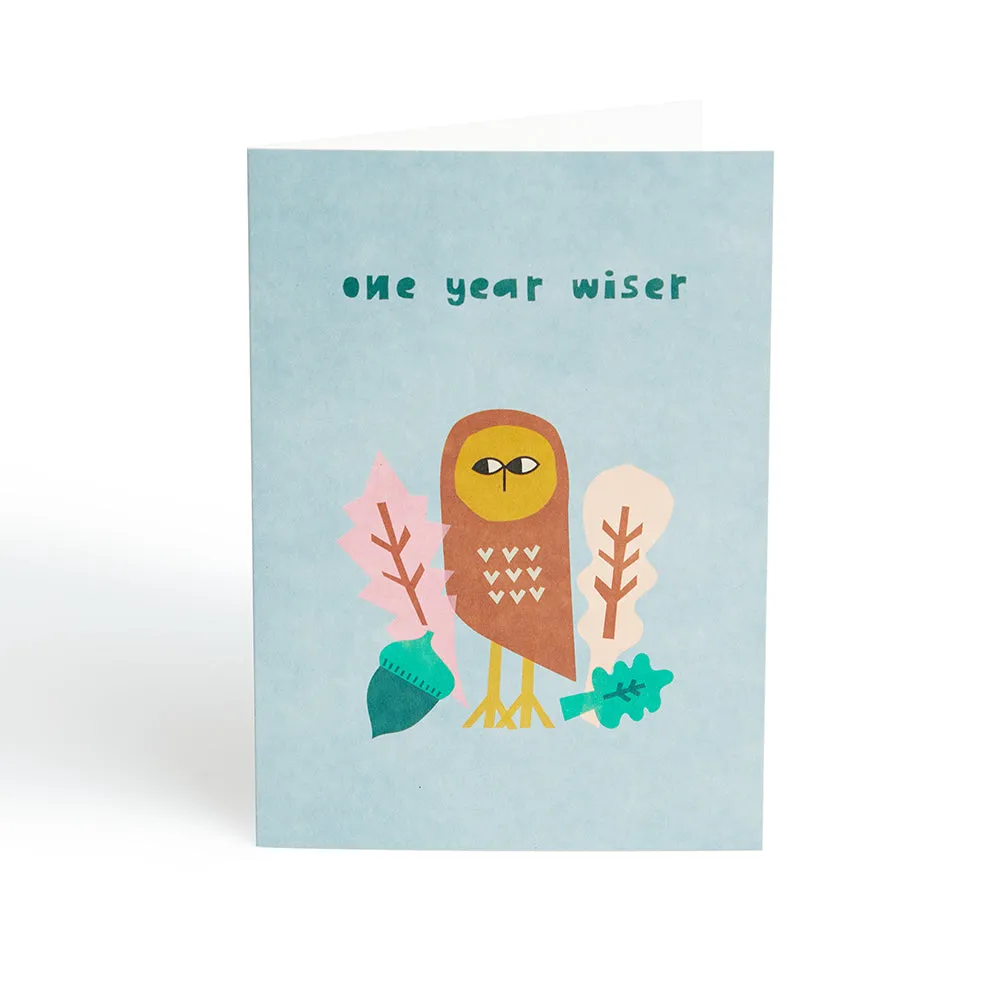 Donna Wilson One Year Wiser Geburtstagskarte 15,5 cm
