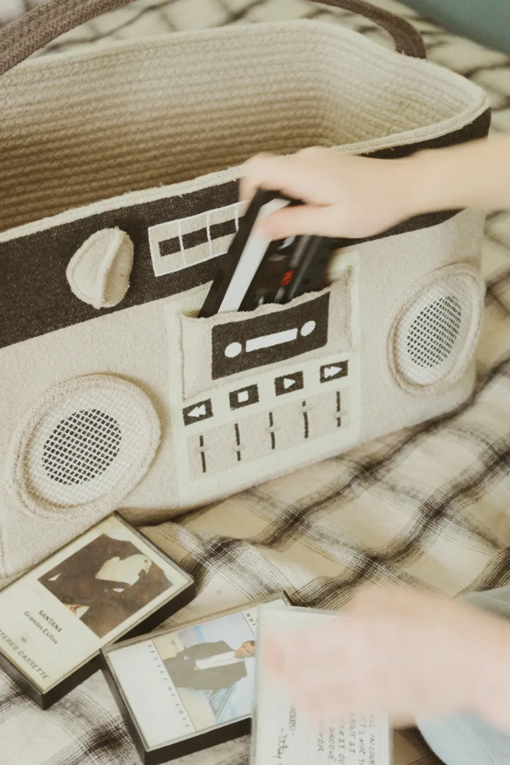 Lorena Canals Boombox Korb 35x20x21 cm waschbar