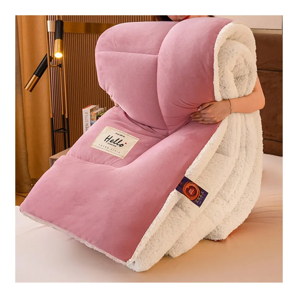 HonunGron Winter Bettdecke 150x200cm Hell Rosa 2,5kg warm