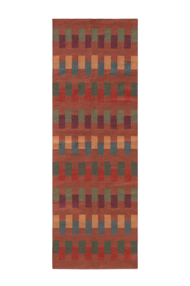 Lorena Canals Intersecting Sienna Läufer 80x230 Wolle