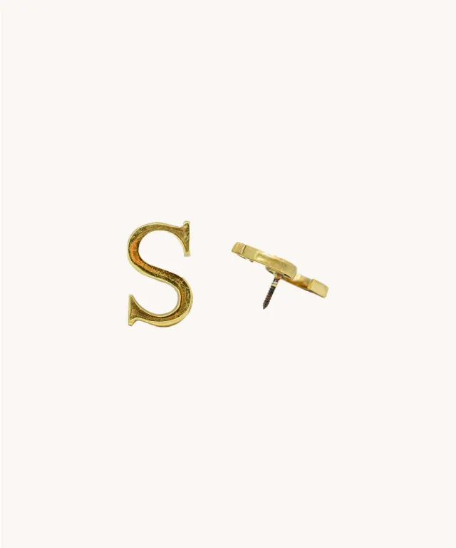 Doing Goods Buchstabe S Deko-Buchstabe Messing Gold