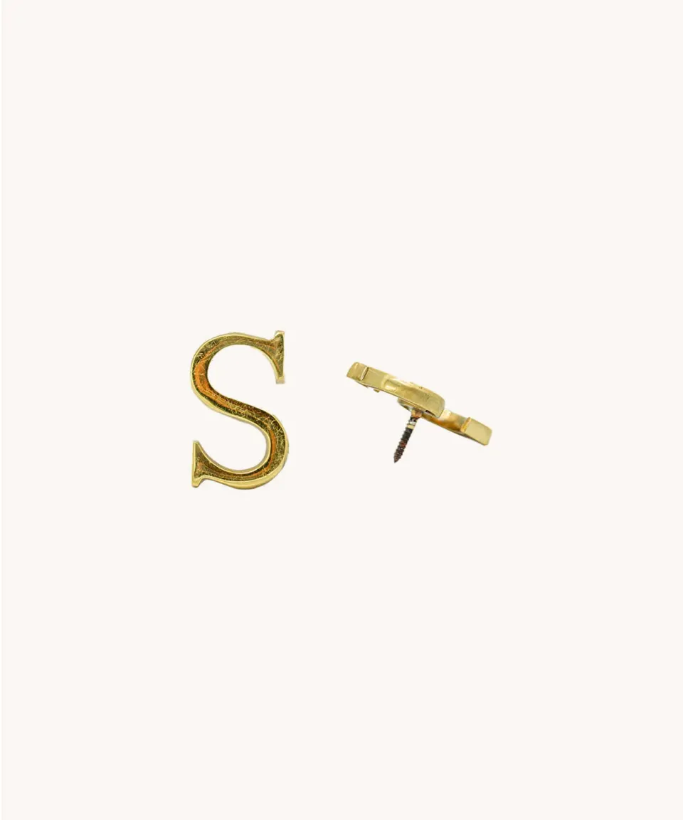 Doing Goods Buchstabe S Deko-Buchstabe Messing Gold
