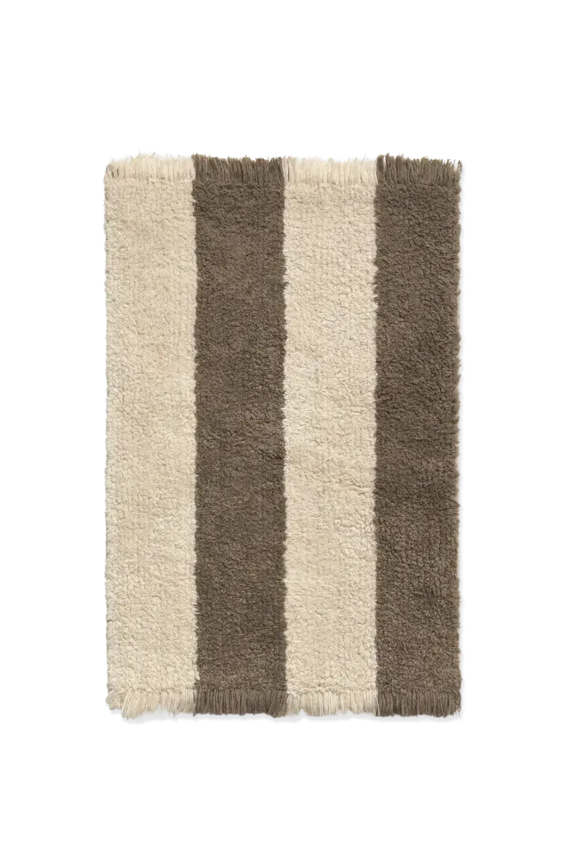 Lorena Canals Cabana Lines Swatch Teppichmuster Natural Soil Brown