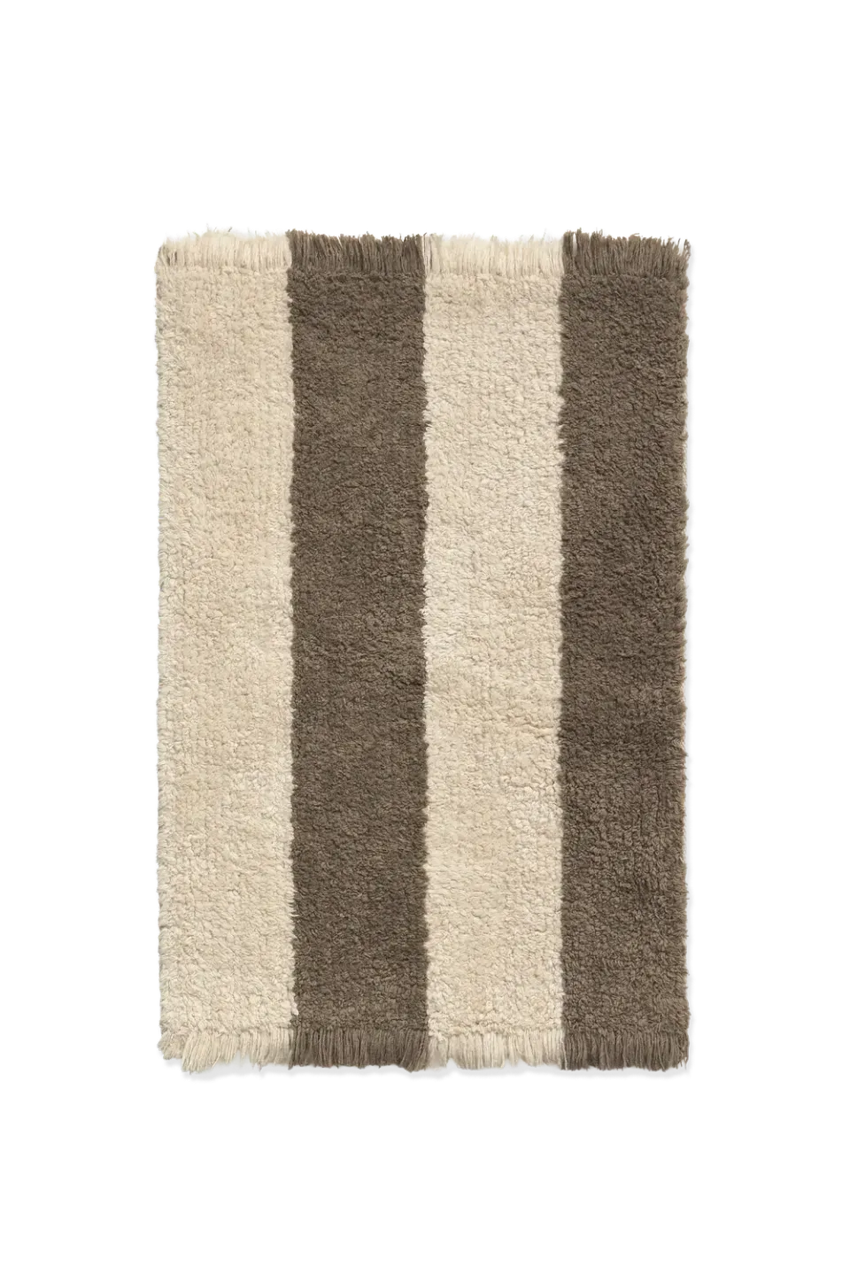 Lorena Canals Cabana Lines Swatch Teppichmuster Natural Soil Brown
