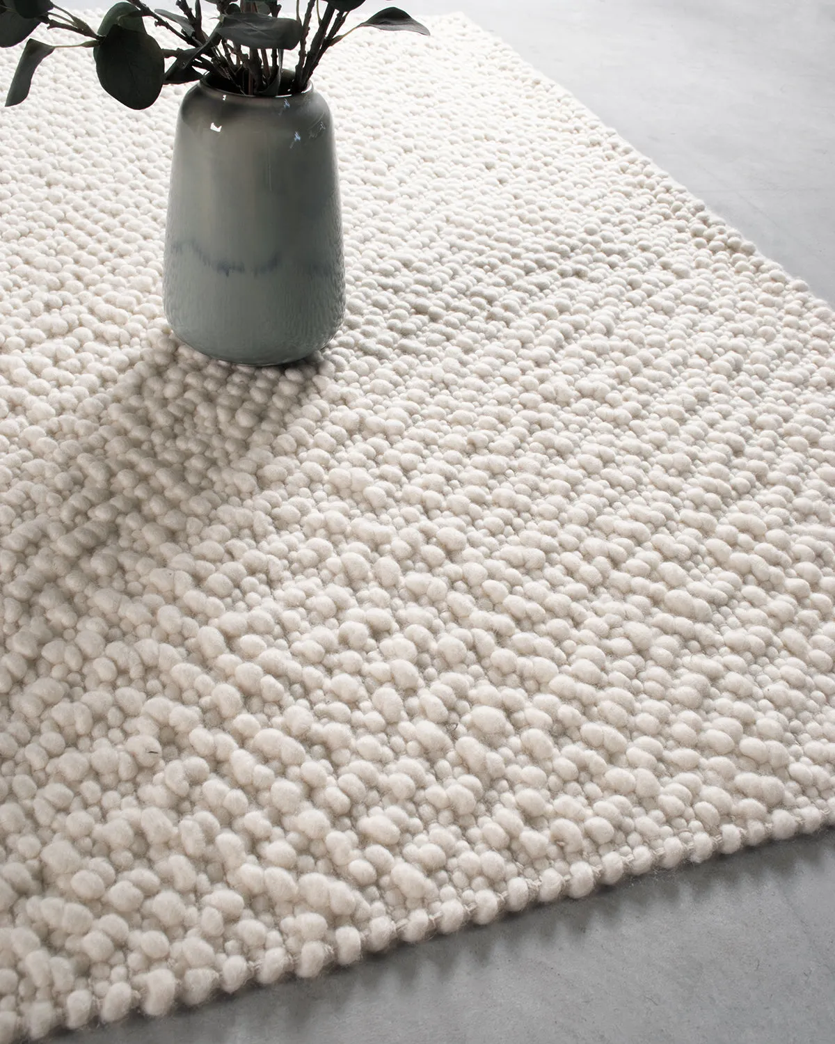 HC Interior Rugs Pebble 4550-060 Teppich Ivory Wolle