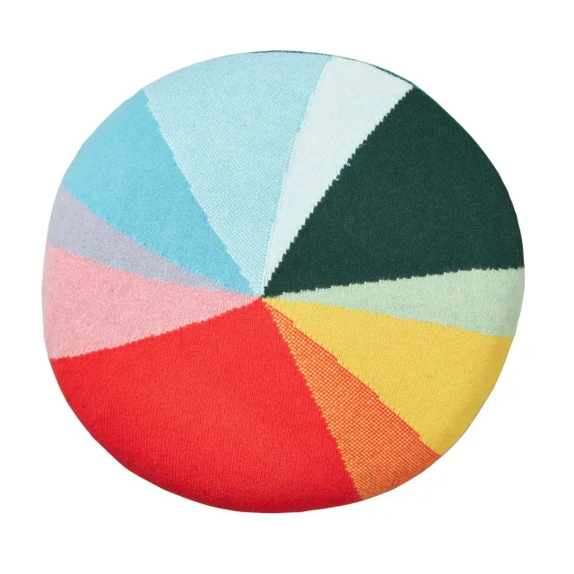 Donna Wilson Pie Chart Bodenkissen 65cm Wolle bunt