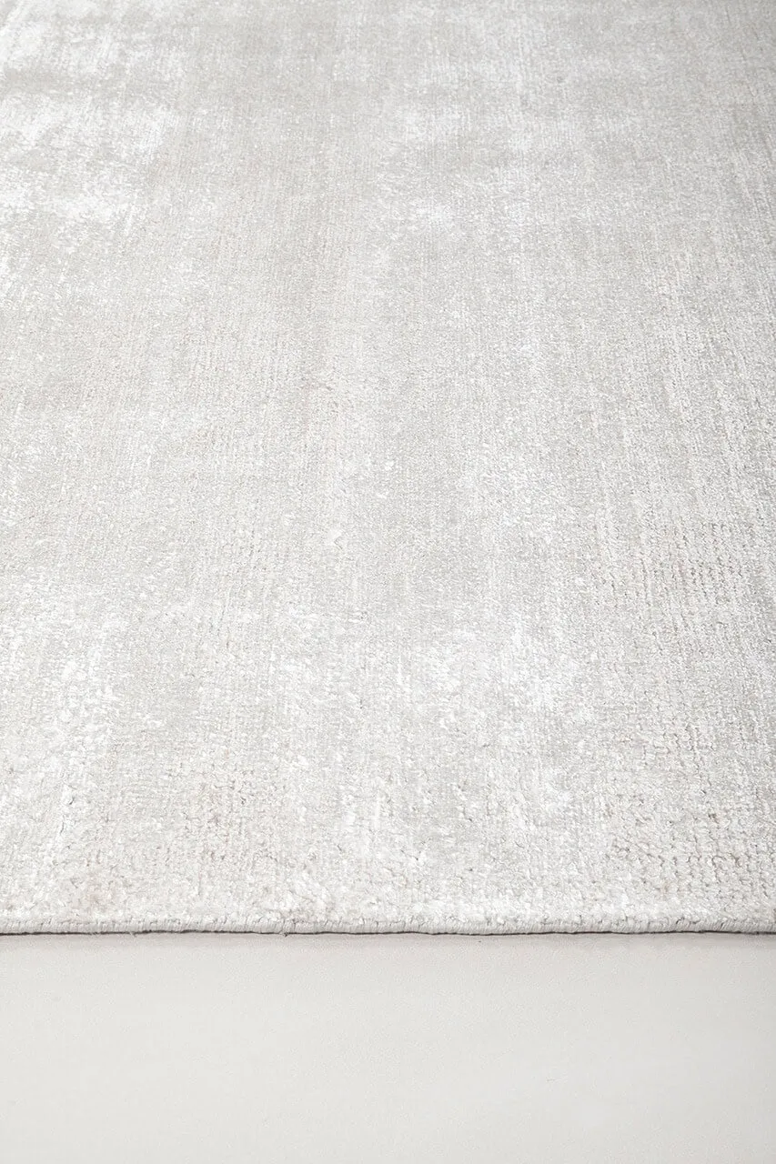 Amini Aura Teppich Grau 250x200 Bananenseide