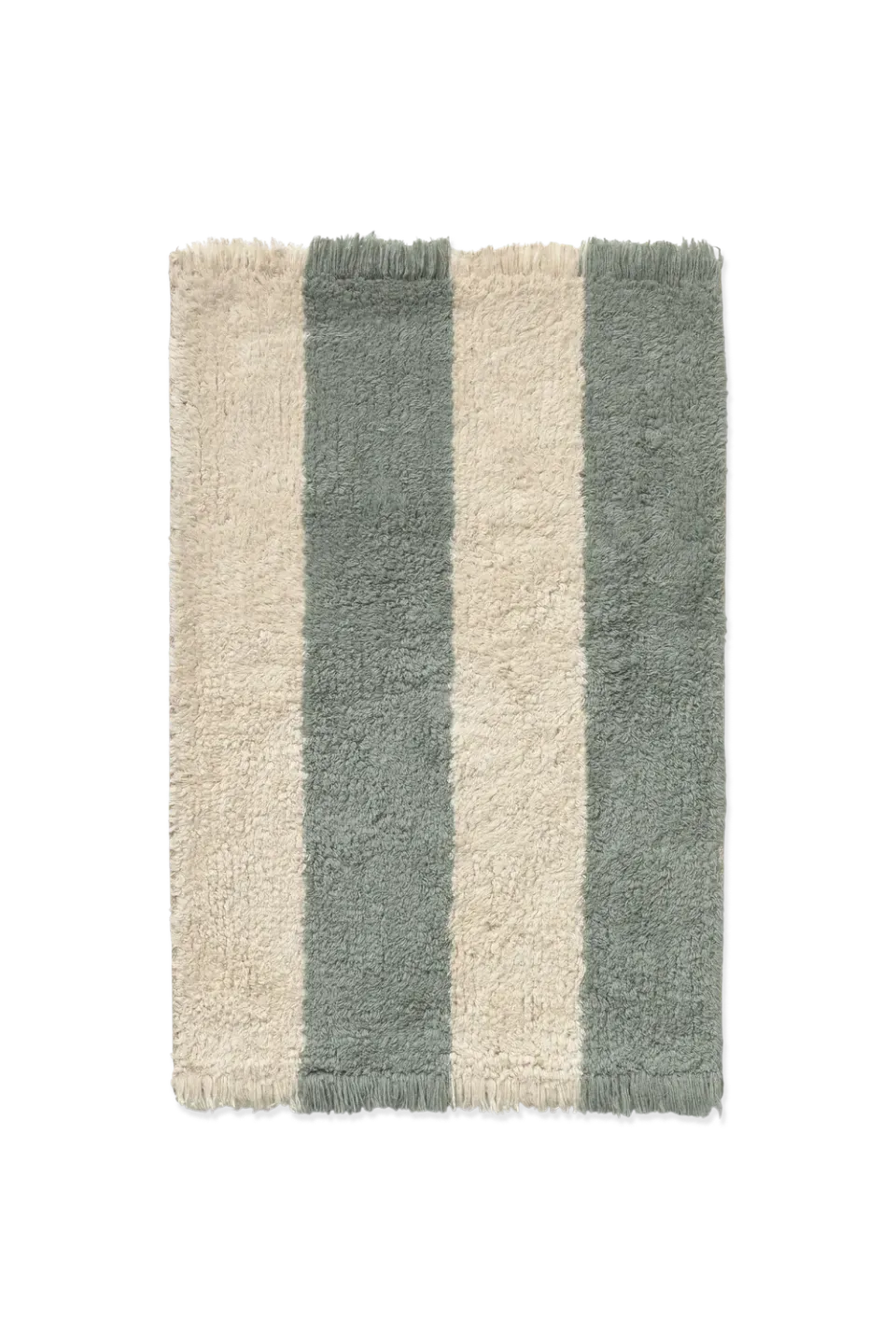 Lorena Canals Cabana Lines Stoffmuster Natural Vintage Blue Baumwolle
