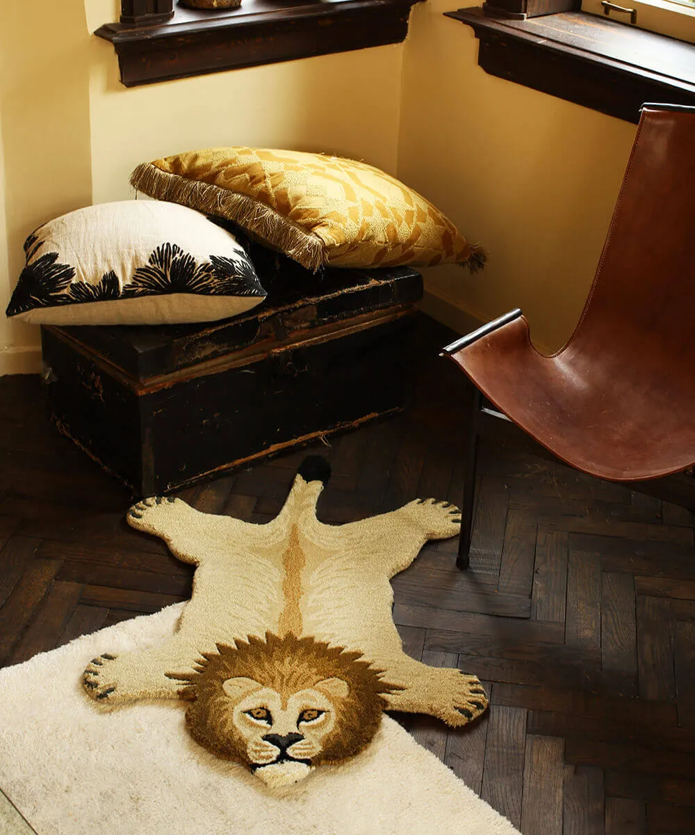 Doing Goods Moody Lion Small Teppich Wolle 100%