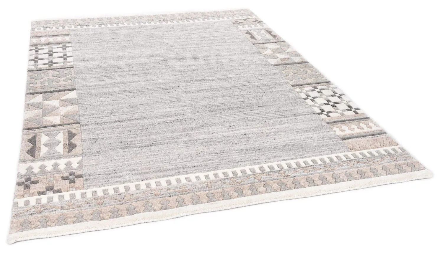 THEKO Nakarta Teppich 120x180 cm Natur Beige Schurwolle