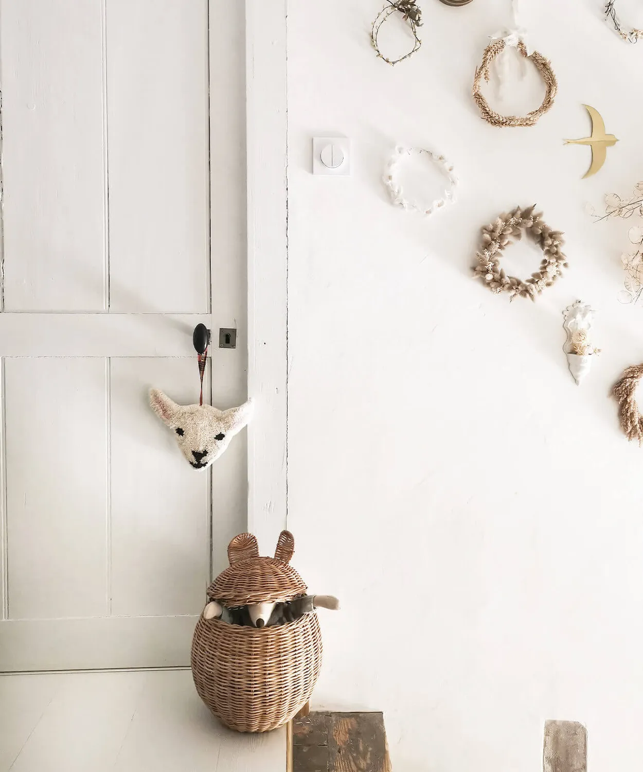 Doing Goods Tapis Amis Woolly Lamb Wandbehang Wolle Lamm