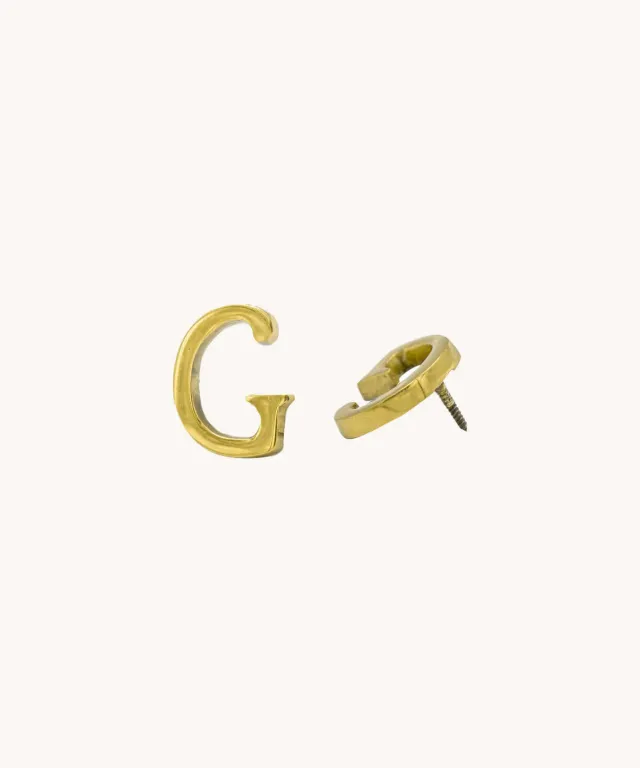 Doing Goods Buchstabe G Deko Messing gold glänzend