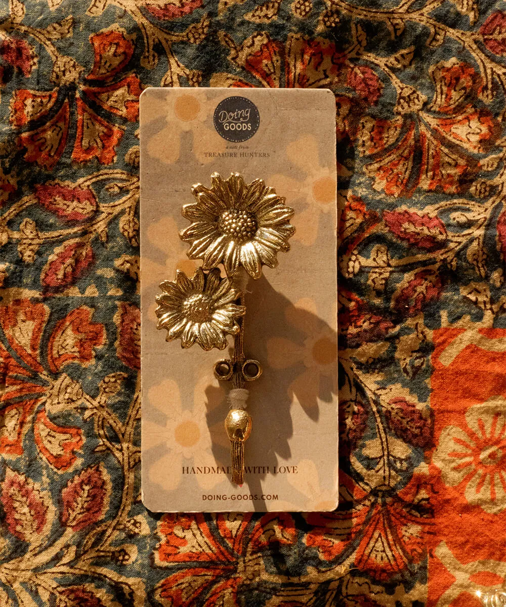 Doing Goods Marguerite Breezy Wandhaken Gold Doppel 12 cm