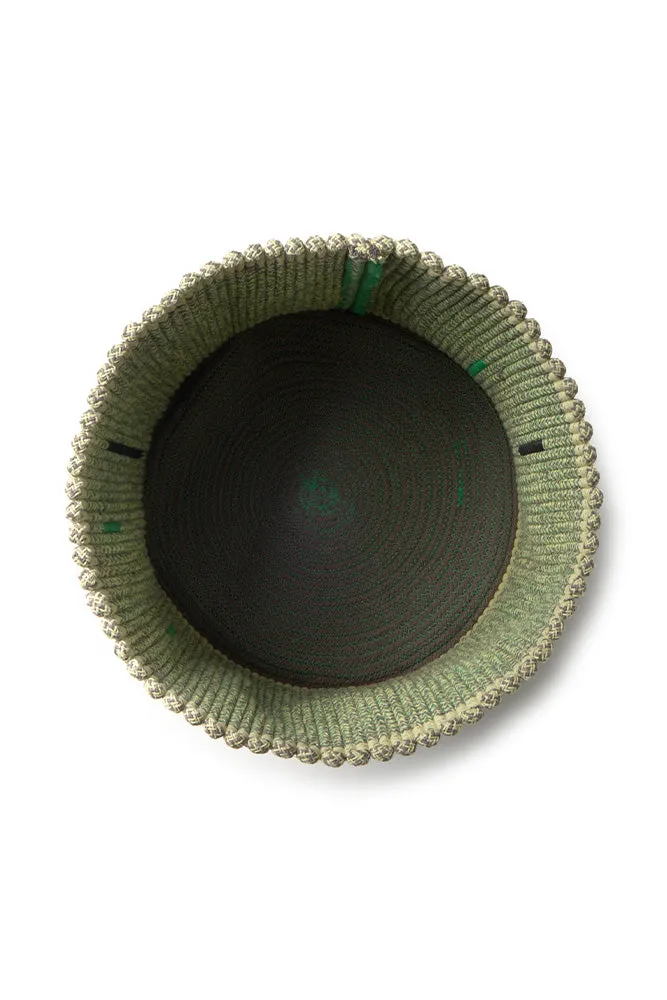Lorena Canals Handloom Basket Vertical Monstera Korb Ø35x25 cm grün