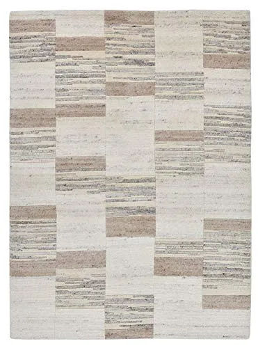 THEKO Royal Natur Teppich 90x160 cm Natur Schurwolle